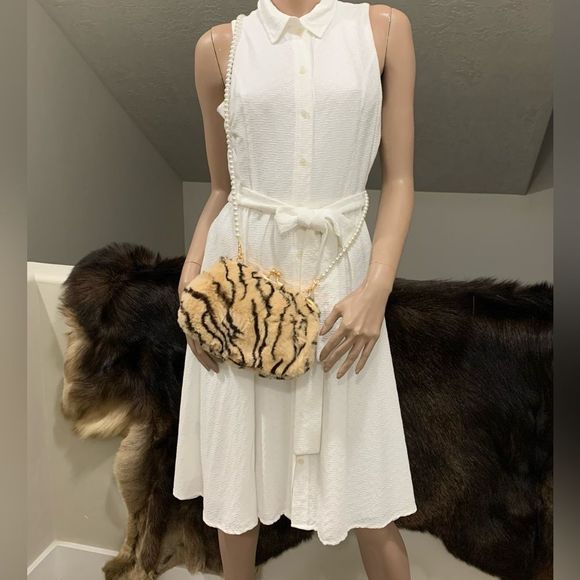 NWT Handmade Real Rex Rabbit Fur Kisslock Wristlet/Crossbody & 2 Strap Styles - Picture 5 of 14